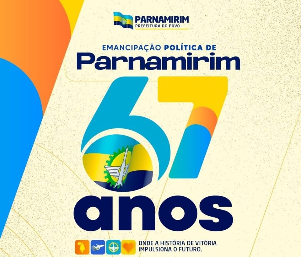 o município de Parnamirim comemora 67 anos de emancipação política, marcando uma história de crescimento, desenvolvimento e importância estratégica para o Rio Grande do&nbsp;Norte.