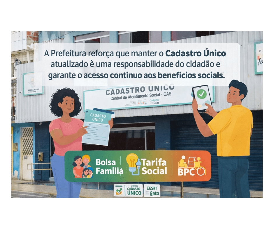 a Prefeitura de Parnamirim realiza neste sábado, 24, um mutirão do Cadastro Único, com o objetivo de atualizar e regularizar os dados das famílias inscritas nos programas sociais do Governo&nbsp;Federal.