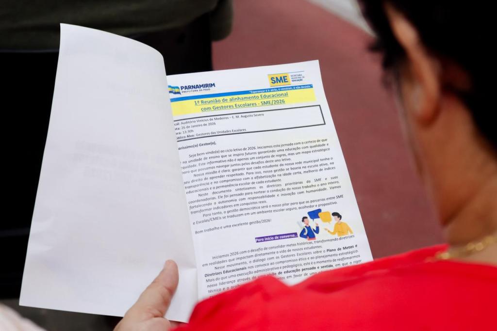 Prefeitura promove 1ª Reunião de alinhamento com gestores&nbsp;escolares