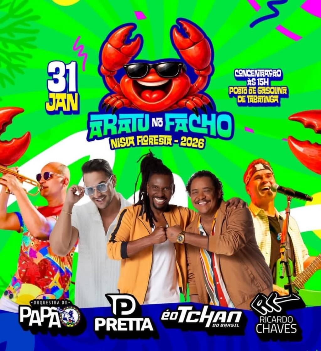 Prefeitura de Nísia Floresta divulga programação do Aratu no Facho 2026 e reforça valorização da cultura&nbsp;popular