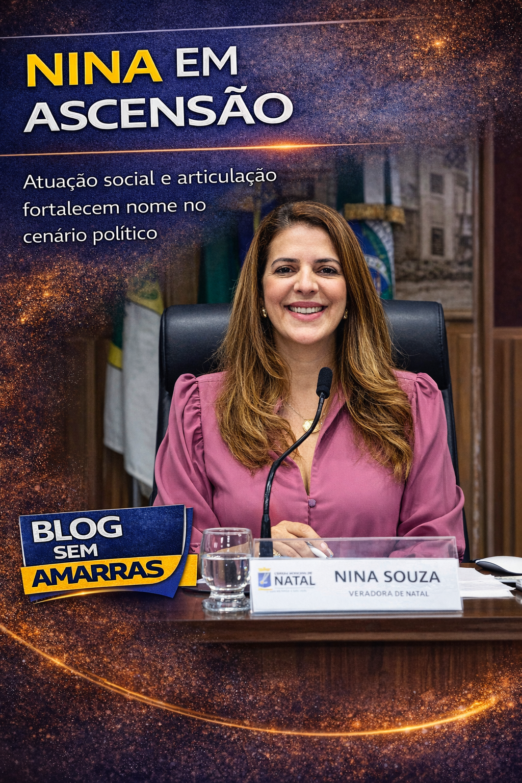 Nina Souza amplia articulação política e desponta como nome em ascensão no&nbsp;RN