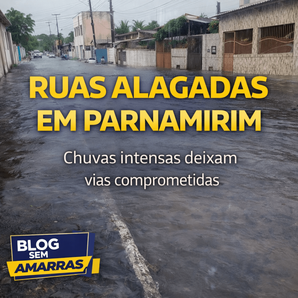 Chuvas deixam ruas intransitáveis em Parnamirim e reacendem debate sobre drenagem&nbsp;urbana