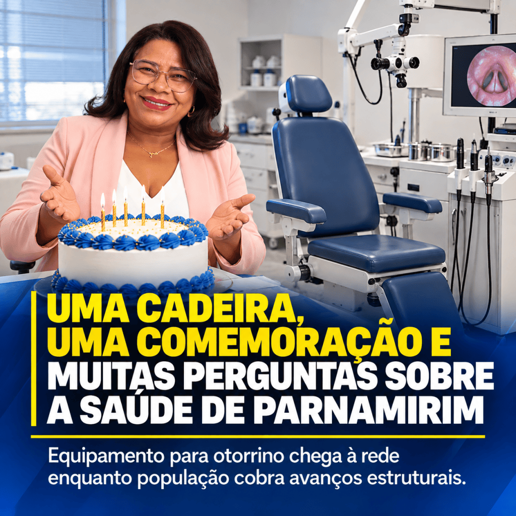 Parnamirim comemora chegada de cadeira para atendimento de otorrino enquanto moradores ainda cobram estrutura adequada na&nbsp;saúde