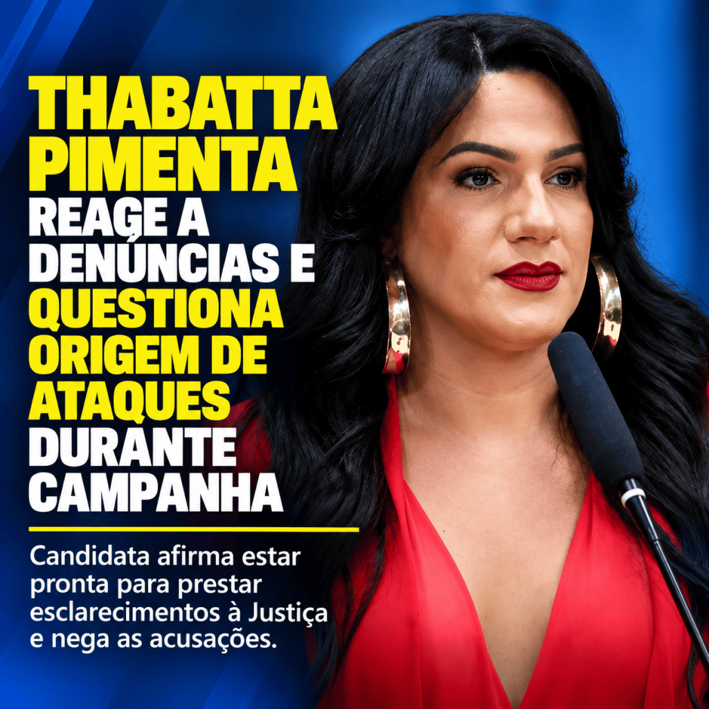 Thabatta Pimenta reage a denúncias e sugere que ataques podem partir de aliados&nbsp;políticos