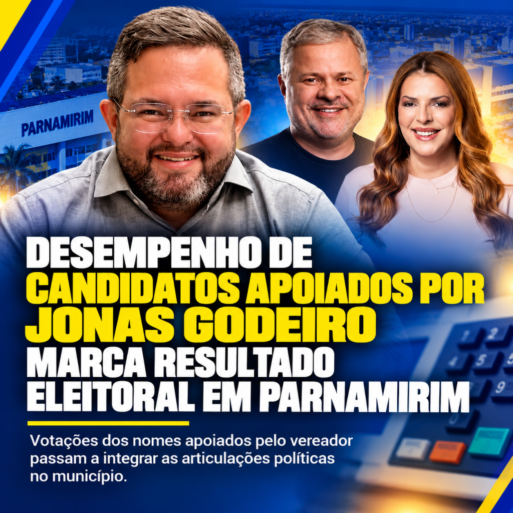 Jonas Godeiro sai fortalecido das urnas e amplia espaço político em&nbsp;Parnamirim